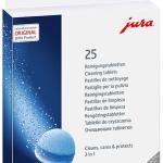 Pack 25x Pastilhas de Limpeza de 3 Fases p/ Máquinas de Café - JURA