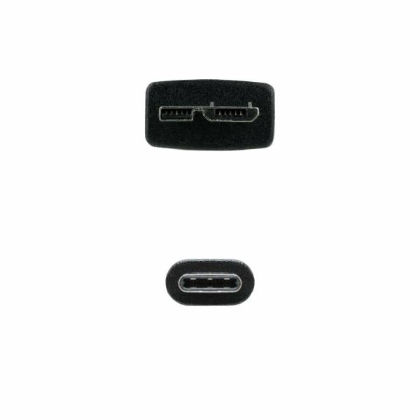 Cabo USB para micro USB NANOCABLE 10.01.1201-BK