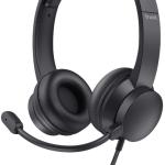 Auscultadores Headset Ayda c/ Fios USB (Preto) - TRUST