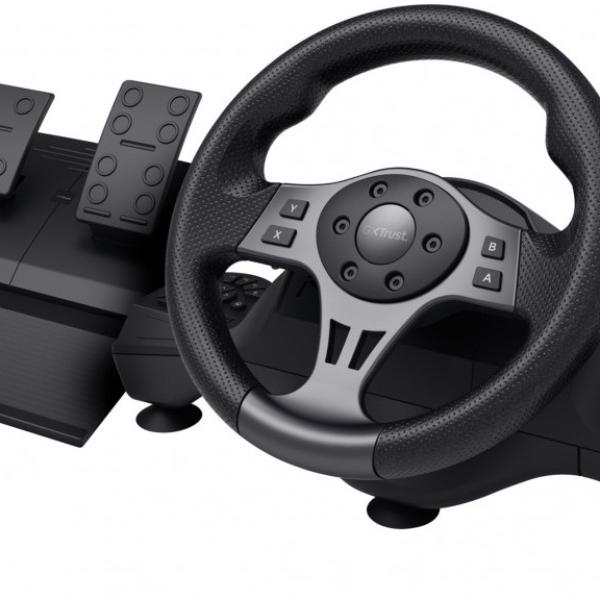 Volante + Pedais GXT 289 Movi USB (Preto) - TRUST