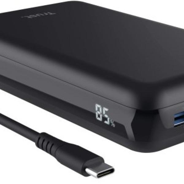 Powerbank Laro (2xUSB - C + USB - A) 20000mAh 100W (Preto) - TRUST