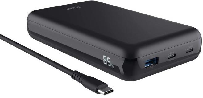Powerbank Laro (2xUSB - C + USB - A) 20000mAh 100W (Preto) - TRUST