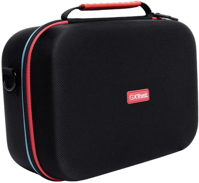 Bolsa Portátil GXT 1247 p/ Nintendo Switch / Nintendo Switch OLED (Preto/Azul/Vermelho) - TRUST