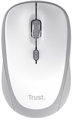 Rato Ótico RF Wireless + Bluetooth Yvi+ 1600DPI (Branco) - TRUST
