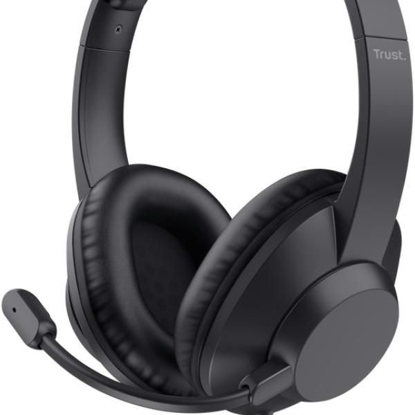 Auscultadores Headset Ayda Max c/ Fios USB (Preto) - TRUST