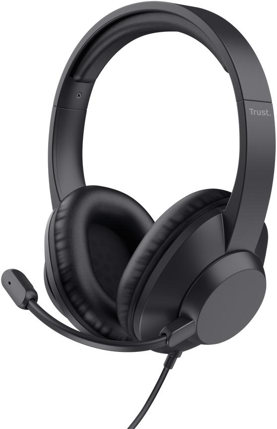 Auscultadores Headset Ayda Max c/ Fios USB (Preto) - TRUST