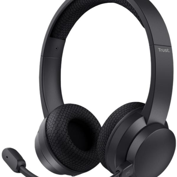 Auscultadores Headset Bluetooth Ayda (Preto) - TRUST