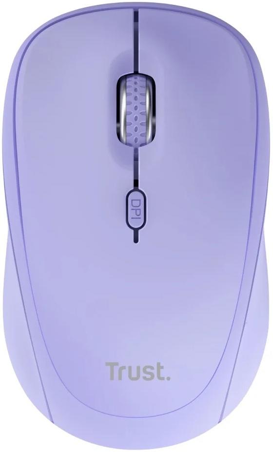 Rato Ótico RF Wireless + Bluetooth Yvi+ 1600DPI (Roxo) - TRUST