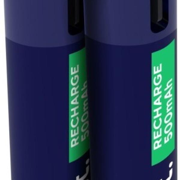 Blister 2x Pilhas Recarregáveis AAA 500mAh c/ Carregamento por USB - C - TRUST