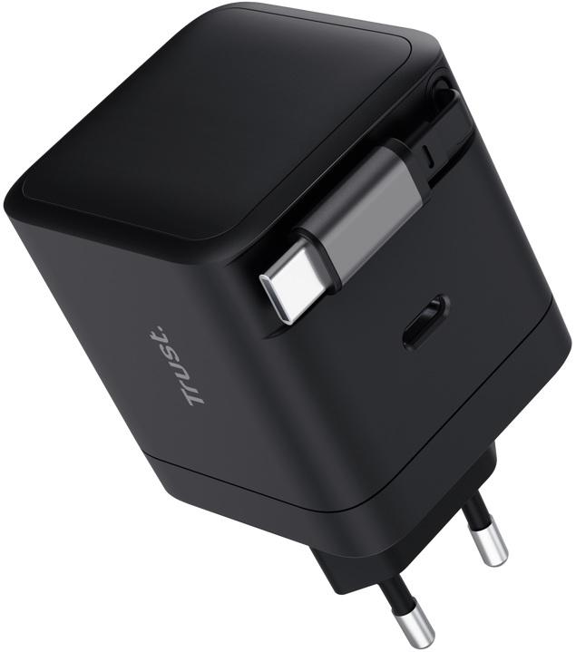Carregador Maxo PD USB - C 65W c/ Cabo USB - C (Preto) - TRUST