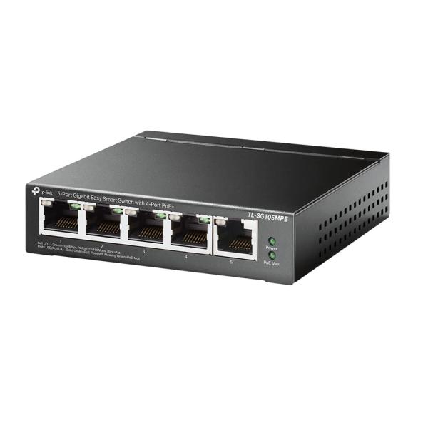 Switch TP - Link 5 portas Gigabit Easy Smart - TL - SG105MPE (Recondicionado)
