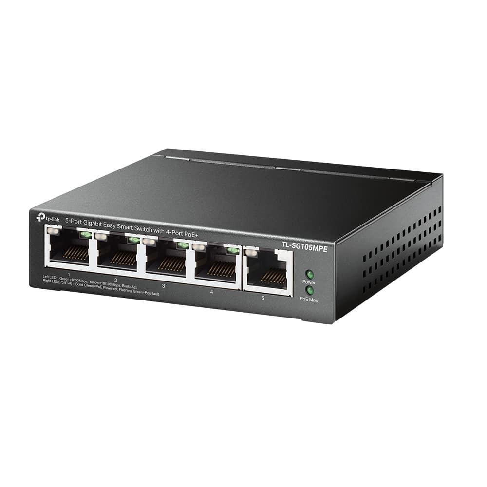 Switch TP - Link 5 portas Gigabit Easy Smart - TL - SG105MPE (Recondicionado)