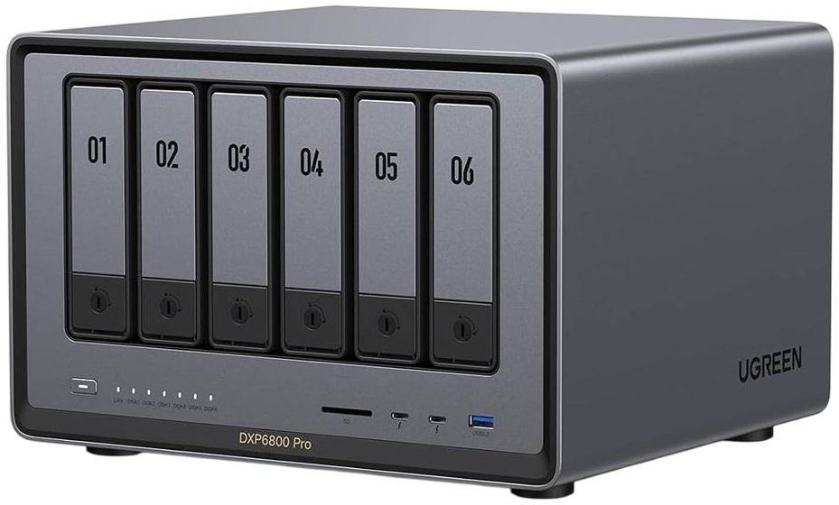 NAS NASync DXP6800 Pro Intel Core i5 - 1235U 8GB 6 Baías - UGREEN
