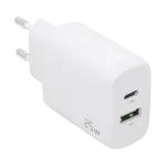 Carregador 25W USBC PD3.0 USB - A QC3.0 (Branco) - AISENS