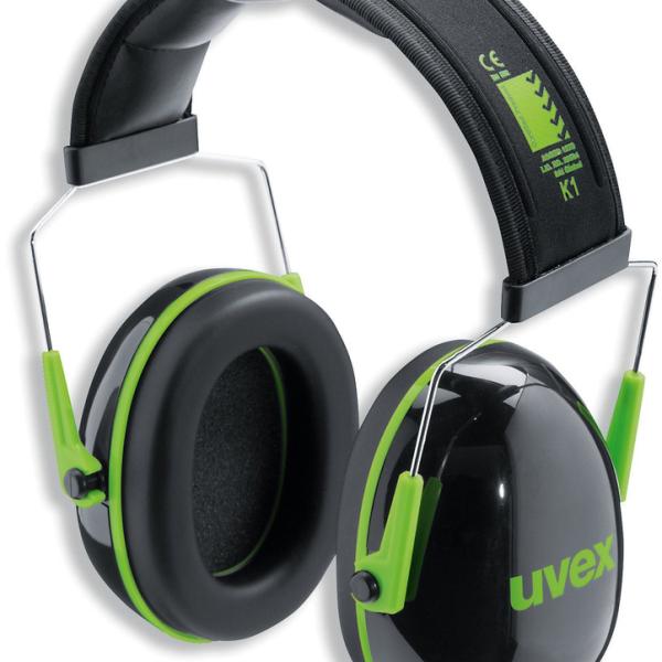 Protetor Auditivo K1 (Preto/Verde) - UVEX
