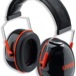 Protetor Auditivo K3 (Preto/Vermelho) - UVEX