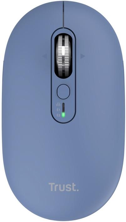 Rato RF Wireless + Bluetooth Ótico Seron Slim 3200DPI (Azul) - TRUST