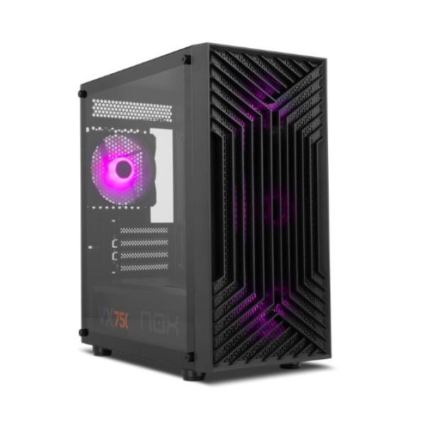 Caixa Micro - ATX Infinity Epsilon RGB Vidro Temperado (Preta) - NOX