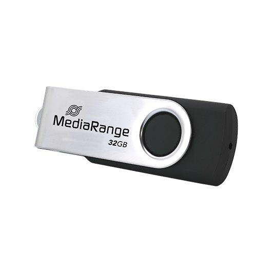 PENDRIVE 32GB USB - C 3.2 MEDIARANGE SILVER - BLACK