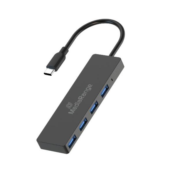 HUB MEDIARANGE USB-C 4XUSB 3.0