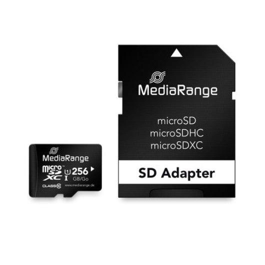 MICRO SDXC MEMORY 256GB MEDIARANGE + SD ADAPTER
