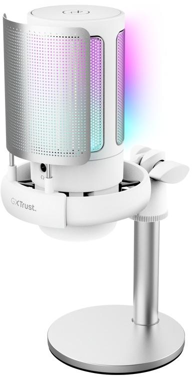Microfone GXT 238W Auron USB (Cinzento/Branco) - TRUST