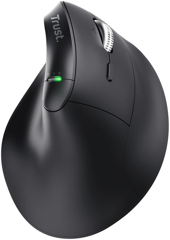 Rato Ótico Ergonómico Vyran RF Wireless + Bluetooth 4800DPI (Preto) - TRUST