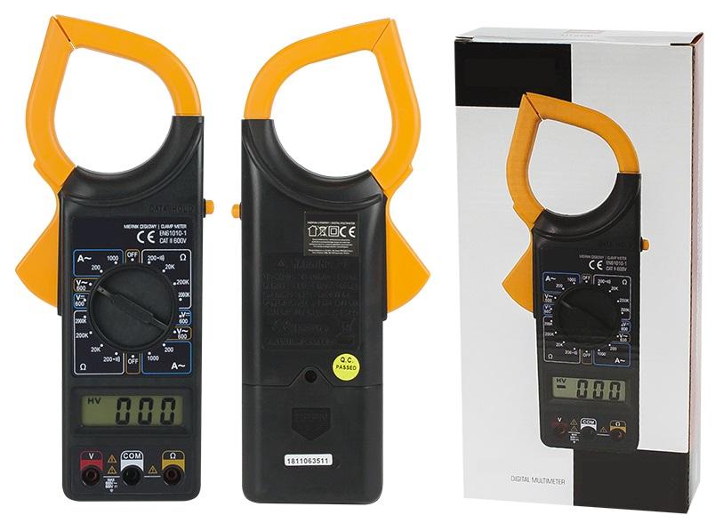 Pinça Amperimétrica Digital Multifunções 600V AC/DC 200...1000A AC