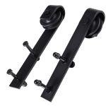 Kit de acessórios para porta de correr deslizante Conjunto de peças de metal Trilhos de rolo de aço carbono