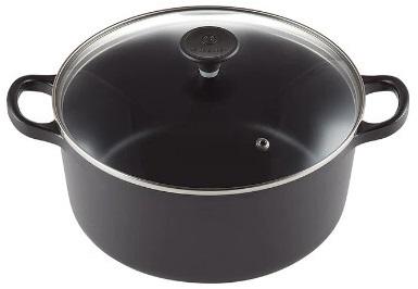 Caçarola c/ Tampa Cristal 22cm (Preto Matte) - LE CREUSET