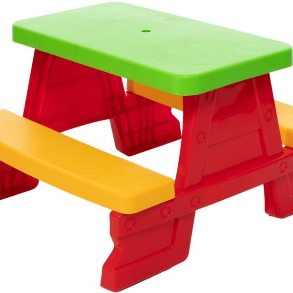 Conjunto de Mesa/Banco de Jardim p/ Crianças