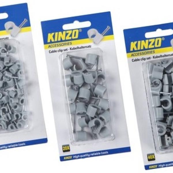 Pack 3x Emb. Abraçadeiras Diversas c/ Prego (110 pcs) - KINZO