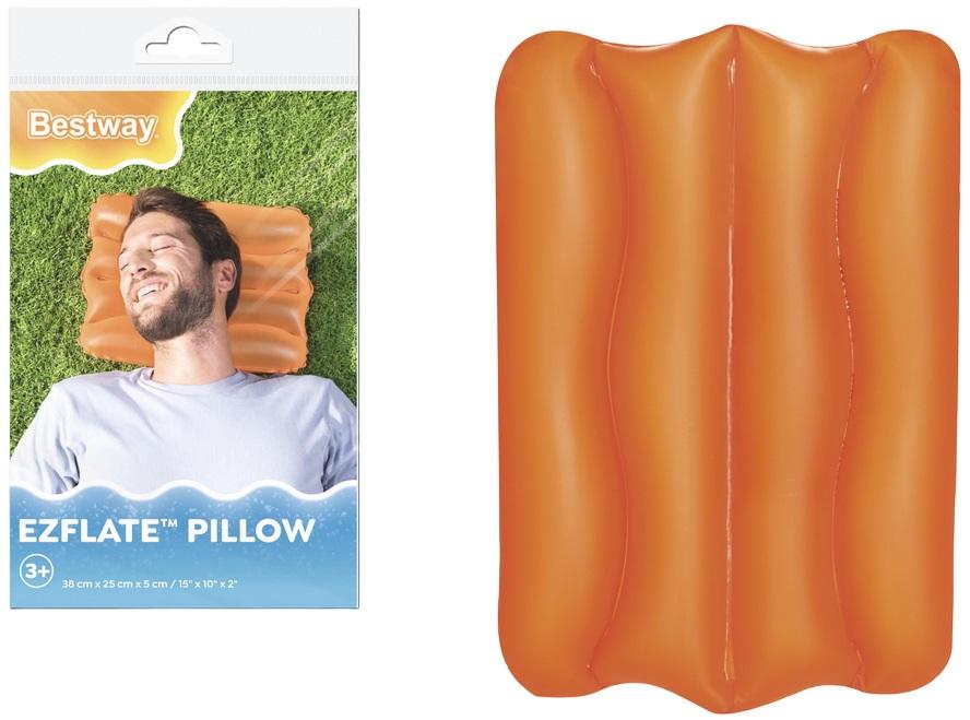 Almofada Insuflável 38 x 25cm (Laranja) - BESTWAY 52127