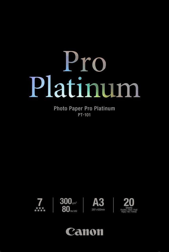 Papel Fotográfico A3 Pro Platinum (20 Folhas) - CANON