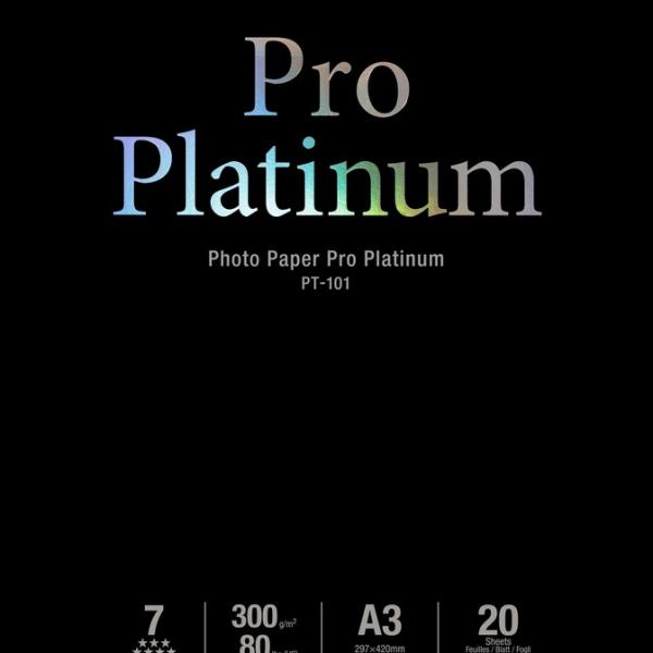 Papel Fotográfico A3 Pro Platinum (20 Folhas) - CANON