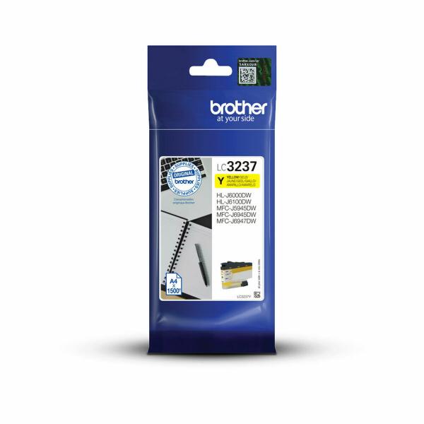 Tinteiro de Tinta Original Brother LC-3237Y Amarelo