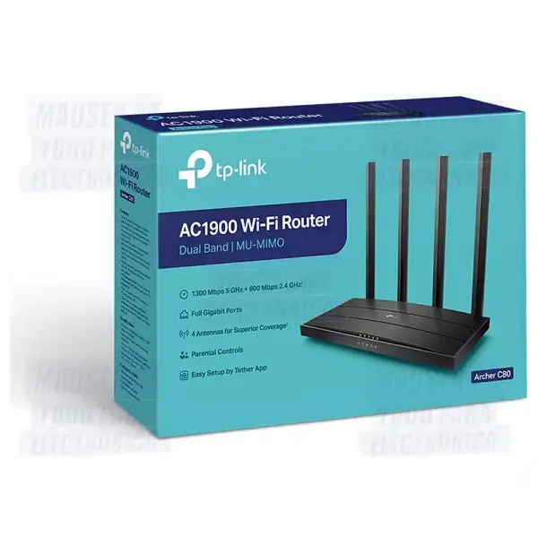 Router TP - Link Archer C80 AC1900 Wireless Dual Band