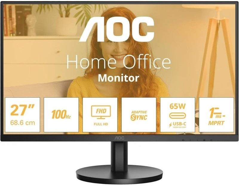 Monitor IPS LED 27 27B3CF2 Full HD (Preto) - AOC