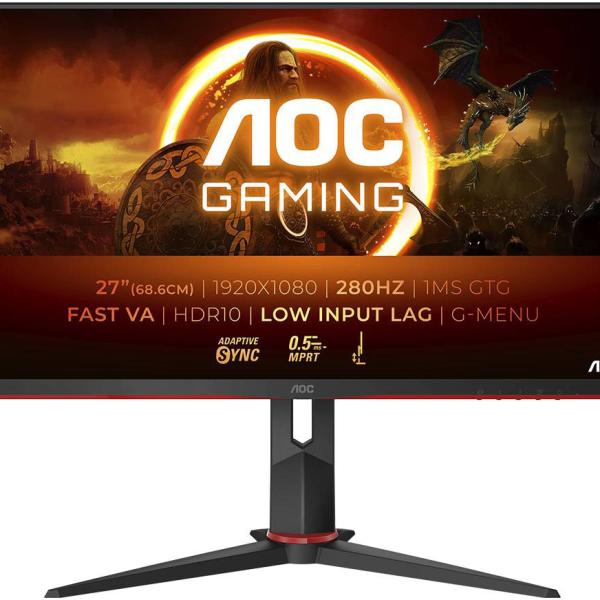 Monitor Gaming 27G2ZN3/BK VA W - LED 27 FHD 16:9 280Hz VESA Adaptive Sync / FreeSync Premium - AOC