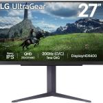 Monitor Gaming UltraGear Nano IPS 27 27GS85Q - B Quad HD (Preto) - LG