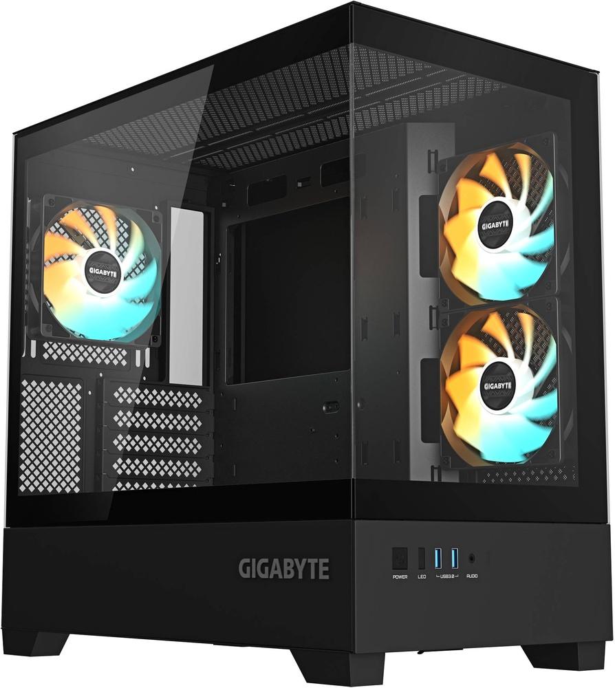 Caixa Micro - ATX C201 Panoramic ARGB TG (Preto) - GIGABYTE