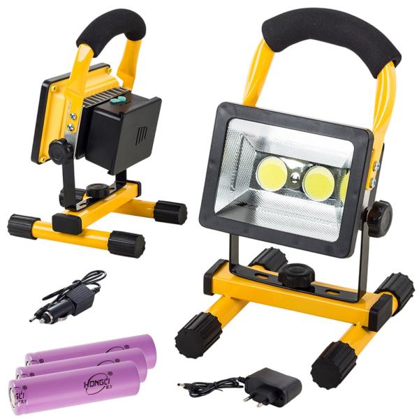 Projector LED t/ Obras 220V Branco F. 6000K 30W 2400Lm (IP65)