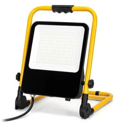 Projector LED t/ Obras 220VAC Branco F. 6000K 100W 9000Lm (IP65)