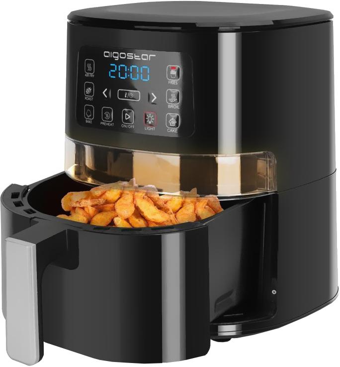 Fritadeira Eléctrica s/ Óleo c/ Janela 1600W 4L (Preto)