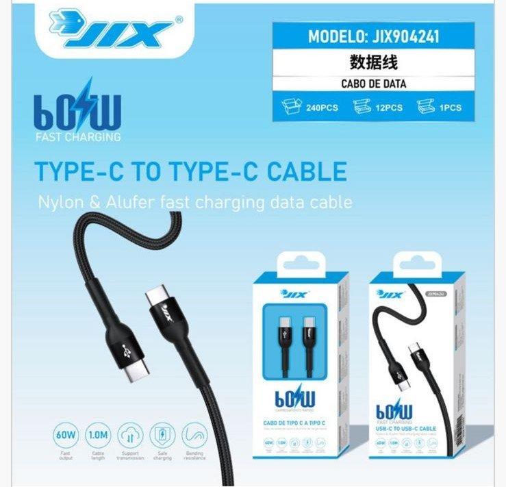 Cabo de Dados Type-C para Type-C 1M – PD 60W