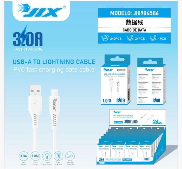 Cabo de Dados Lightning 1M (JIX904586) – 3.0A Rápido
