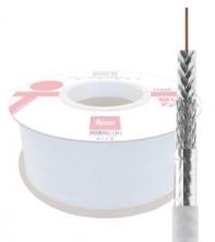 Bobine Cabo Coaxial N48HV3 TK RG6 PVC ITED 2ª ED. Branco (100 mts) - TEKA