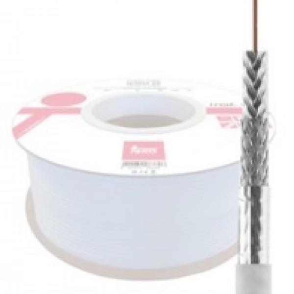 Bobine Cabo Coaxial N48HV3 TK RG6 PVC ITED 2ª ED. Branco (100 mts) - TEKA