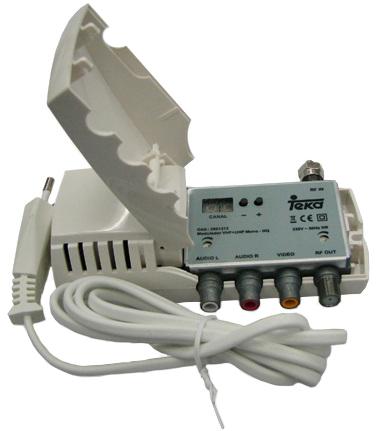 Modulador c/ Display VHF/UHF Stereo HQ - TEKA