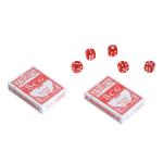 Mala de Poker Profissional com 500 Fichas Jogo de Poker com Mala de Alumínio 5 Dados 2 Baralhos de Cartas e 1 Ficha de Dealer 55,5x22x6,5cm Multicor